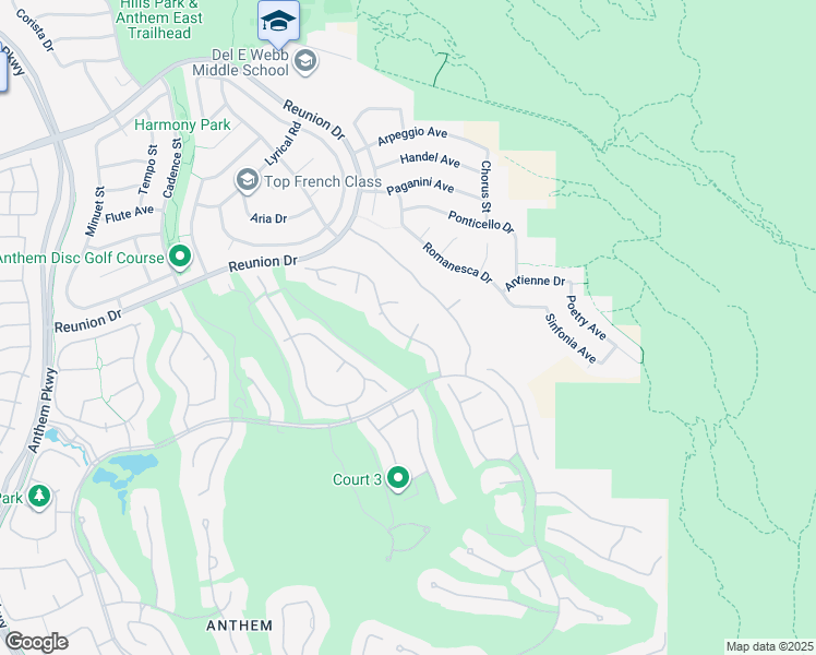 map of restaurants, bars, coffee shops, grocery stores, and more near 46 Desert Highlands Drive in Henderson