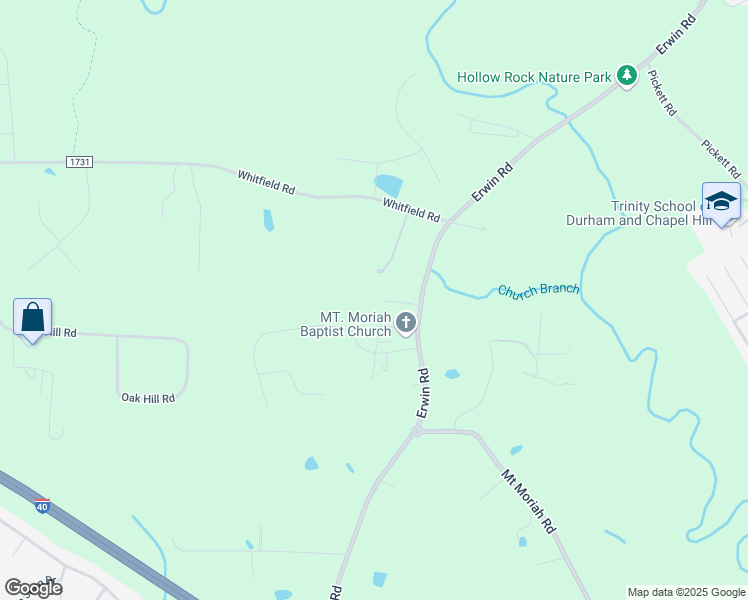 map of restaurants, bars, coffee shops, grocery stores, and more near 573 Erwin Road in Durham
