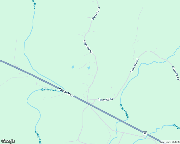 map of restaurants, bars, coffee shops, grocery stores, and more near 2675 Claysville Road in Crossville