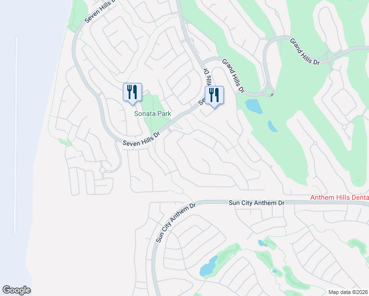 map of restaurants, bars, coffee shops, grocery stores, and more near 1533 Sabatini Drive in Henderson