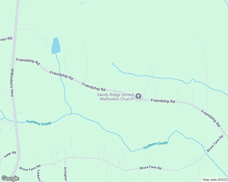 map of restaurants, bars, coffee shops, grocery stores, and more near 1462 Friendship Road in Statesville