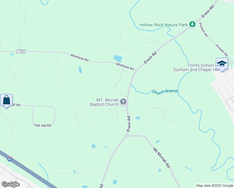 map of restaurants, bars, coffee shops, grocery stores, and more near 573 Erwin Road in Durham