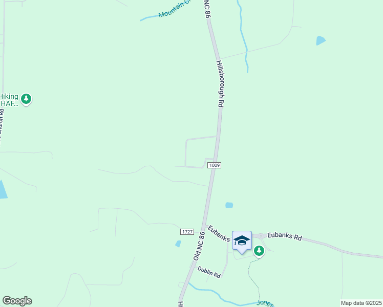 map of restaurants, bars, coffee shops, grocery stores, and more near 107A Old Spring Road in Chapel Hill