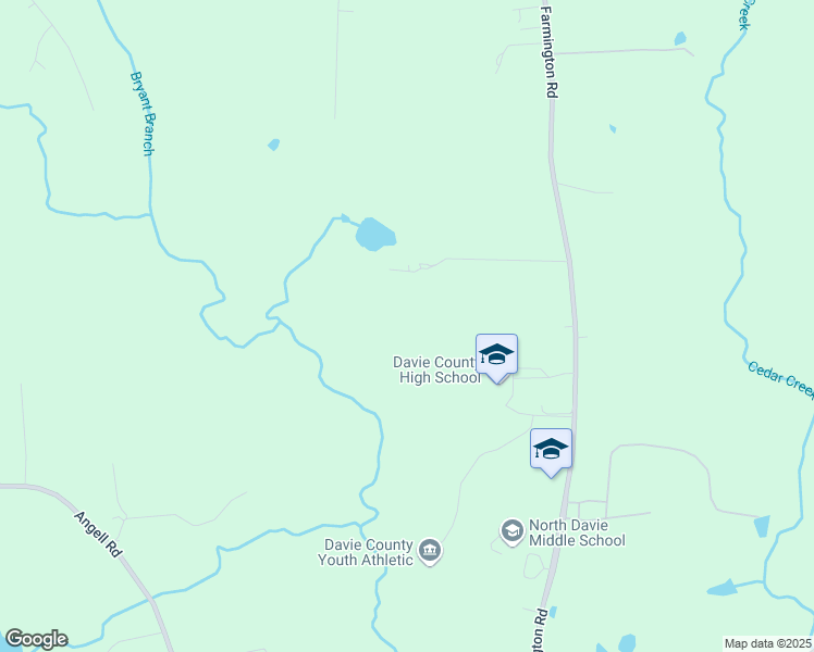map of restaurants, bars, coffee shops, grocery stores, and more near 222 Rocky Dale Lane in Mocksville