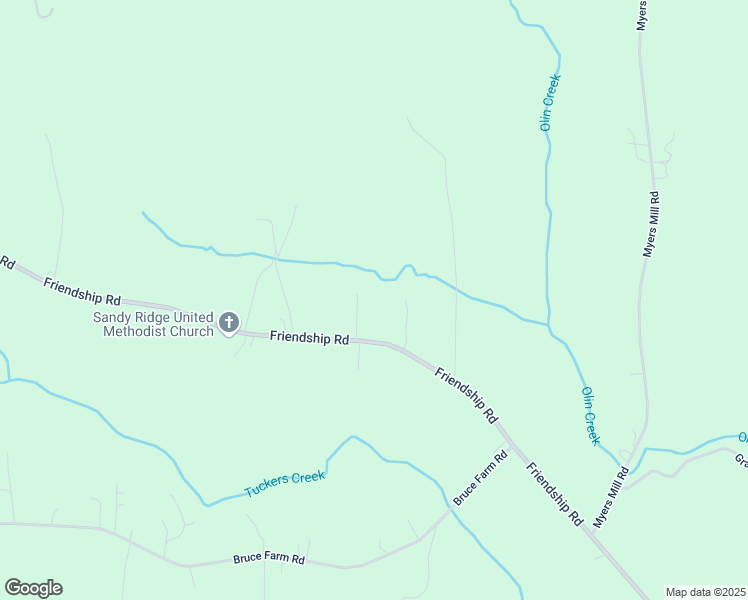 map of restaurants, bars, coffee shops, grocery stores, and more near 1421 Friendship Road in Statesville