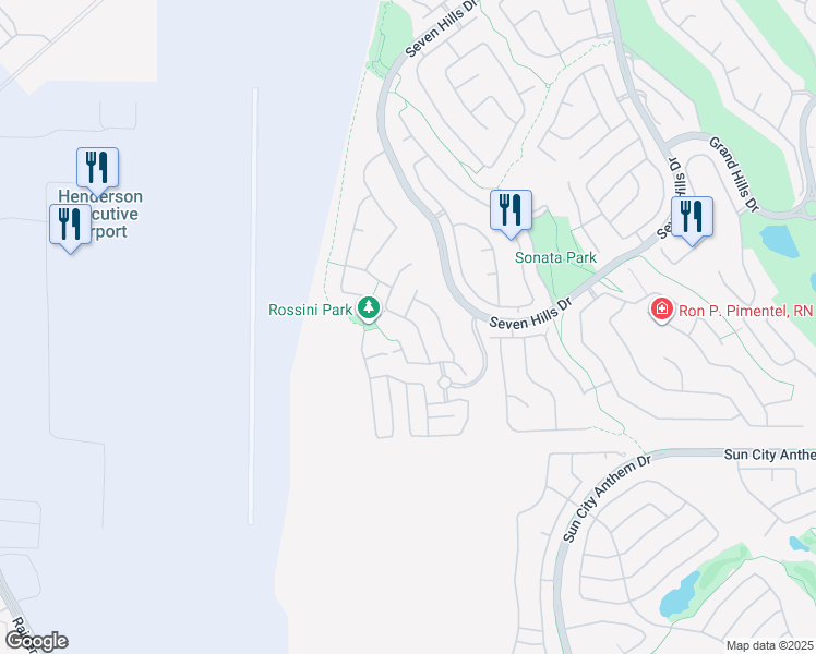 map of restaurants, bars, coffee shops, grocery stores, and more near 1509 Silver Sunset Drive in Henderson