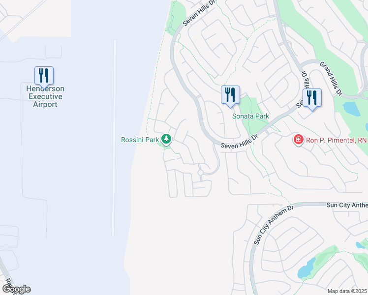 map of restaurants, bars, coffee shops, grocery stores, and more near 1509 Silver Sunset Drive in Henderson