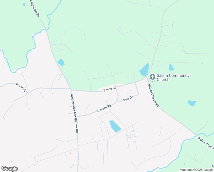 map of restaurants, bars, coffee shops, grocery stores, and more near 1951 Payne Road in Graham
