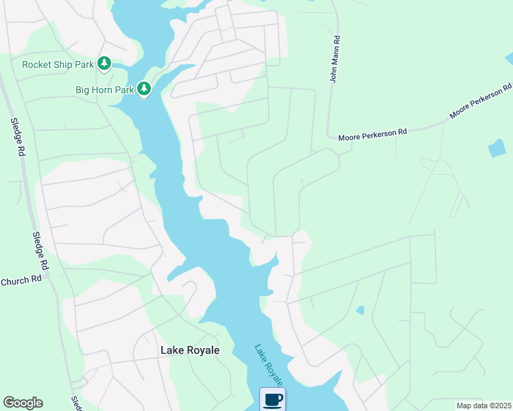map of restaurants, bars, coffee shops, grocery stores, and more near 104 Nakoma Drive in Louisburg