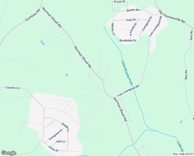 map of restaurants, bars, coffee shops, grocery stores, and more near 1687 Norman Shoaf Road in Winston-Salem