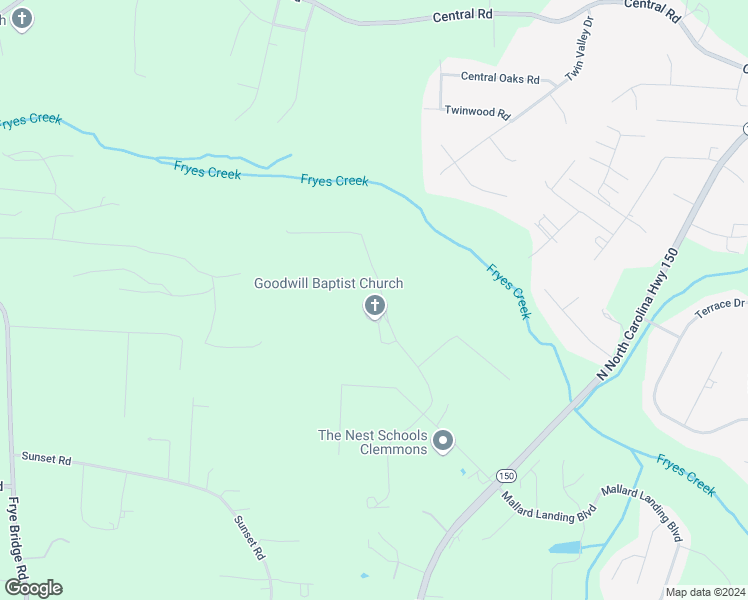 map of restaurants, bars, coffee shops, grocery stores, and more near 653 Goodwill Road in Clemmons