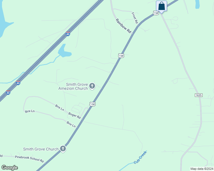 map of restaurants, bars, coffee shops, grocery stores, and more near 3750 U.S. 158 in Mocksville