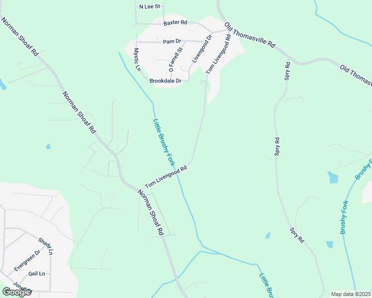 map of restaurants, bars, coffee shops, grocery stores, and more near 451 Tom Livengood Road in Winston-Salem