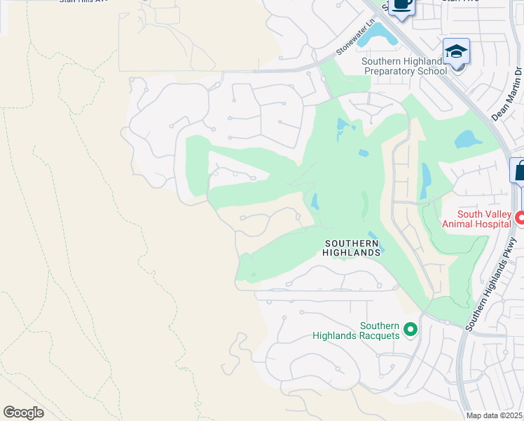 map of restaurants, bars, coffee shops, grocery stores, and more near 2 Wood Creek Court in Las Vegas