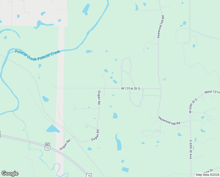 map of restaurants, bars, coffee shops, grocery stores, and more near 7405 West 131st Street South in Sapulpa