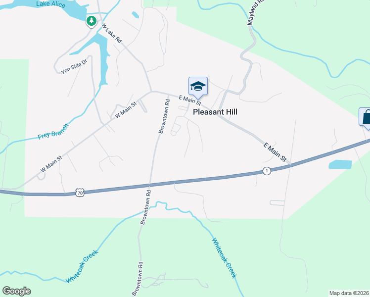 map of restaurants, bars, coffee shops, grocery stores, and more near 83 Heritage Loop in Crossville