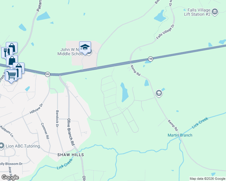 map of restaurants, bars, coffee shops, grocery stores, and more near 5432 Wake Forest Highway in Durham