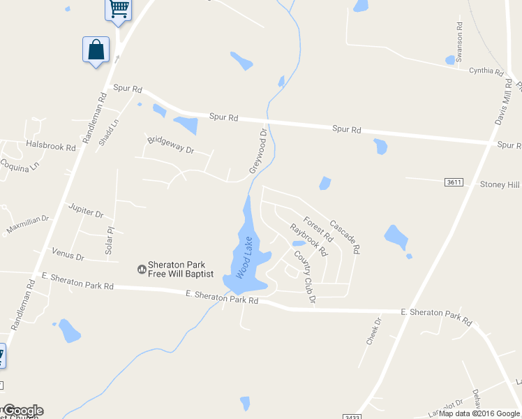 map of restaurants, bars, coffee shops, grocery stores, and more near 5417 Country Club Drive in Greensboro