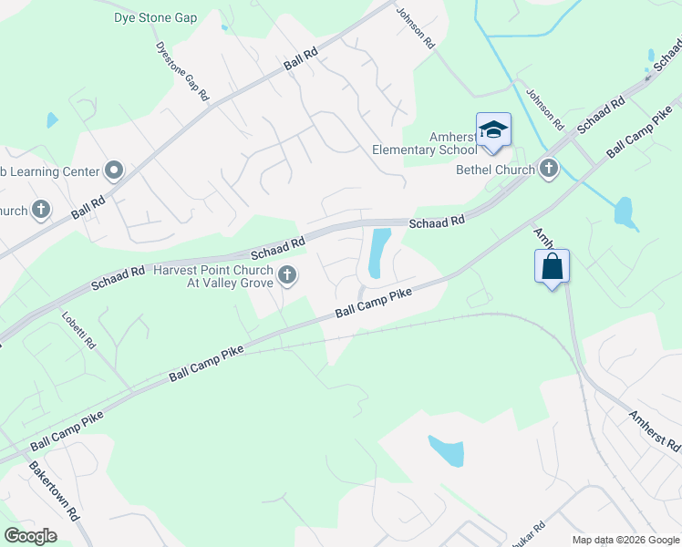 map of restaurants, bars, coffee shops, grocery stores, and more near 5723 Copperleaf Drive in Knoxville