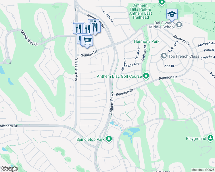 map of restaurants, bars, coffee shops, grocery stores, and more near 1474 Fieldbrook Street in Henderson