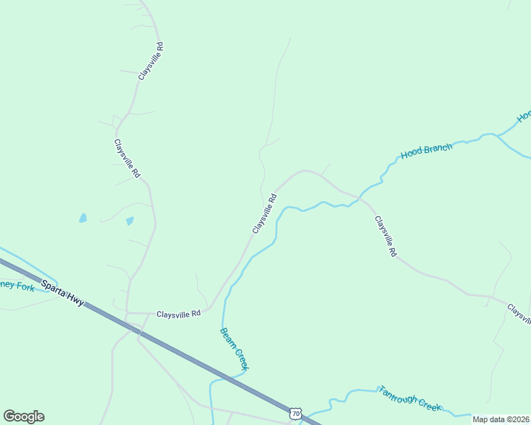 map of restaurants, bars, coffee shops, grocery stores, and more near 1639 Claysville Road in Crossville