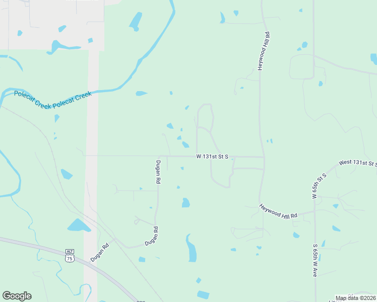 map of restaurants, bars, coffee shops, grocery stores, and more near 7405 West 131st Street South in Sapulpa