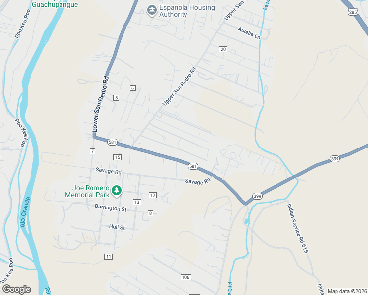 map of restaurants, bars, coffee shops, grocery stores, and more near 43 Private Drive 1334 in Española