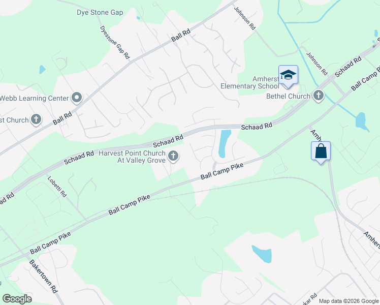 map of restaurants, bars, coffee shops, grocery stores, and more near 3421 Island Bay Lane in Knoxville