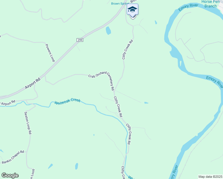 map of restaurants, bars, coffee shops, grocery stores, and more near 258 Crab Orchard Cemetery Road in Oakdale