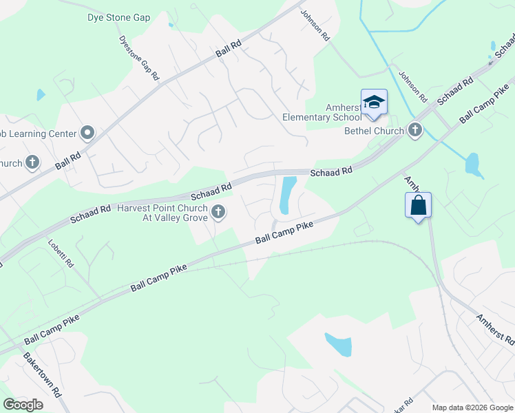 map of restaurants, bars, coffee shops, grocery stores, and more near 5723 Copperleaf Drive in Knoxville