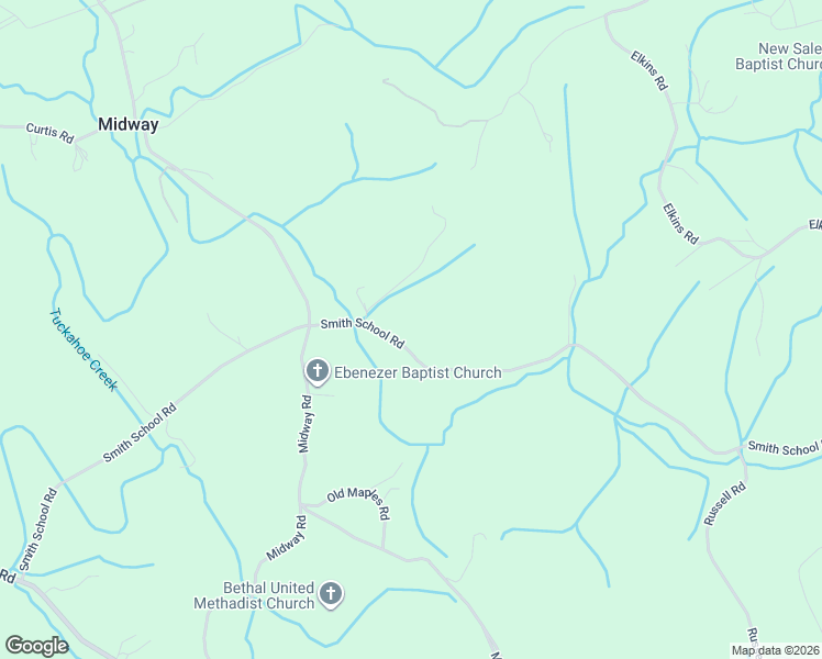 map of restaurants, bars, coffee shops, grocery stores, and more near 2117 Smith School Road in Strawberry Plains