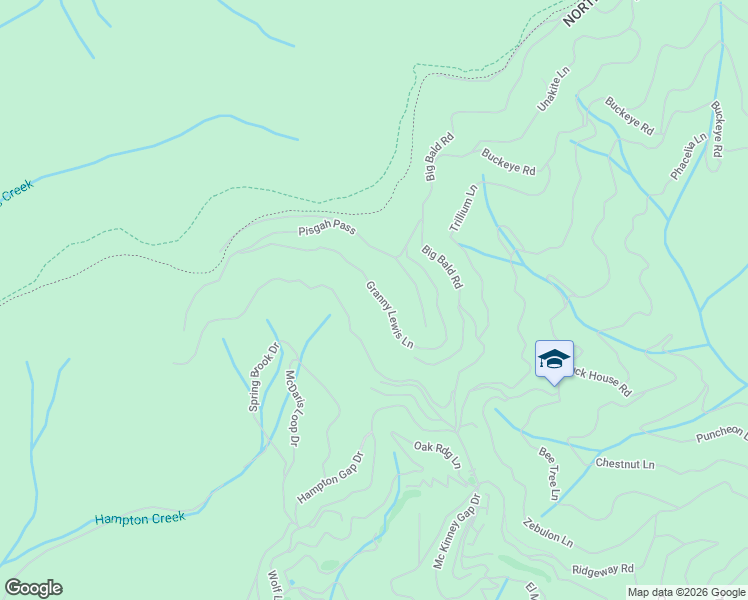 map of restaurants, bars, coffee shops, grocery stores, and more near 585 Granny Lewis Lane in Mars Hill