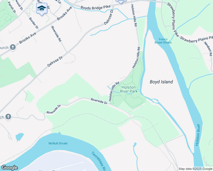 map of restaurants, bars, coffee shops, grocery stores, and more near 3209 River Maple Way in Knoxville