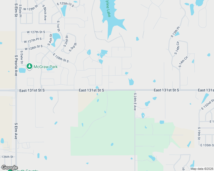 map of restaurants, bars, coffee shops, grocery stores, and more near 13022 South 6th Street in Jenks
