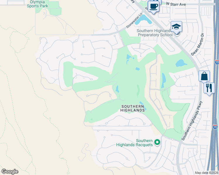 map of restaurants, bars, coffee shops, grocery stores, and more near 8 Eagles Landing Lane in Las Vegas