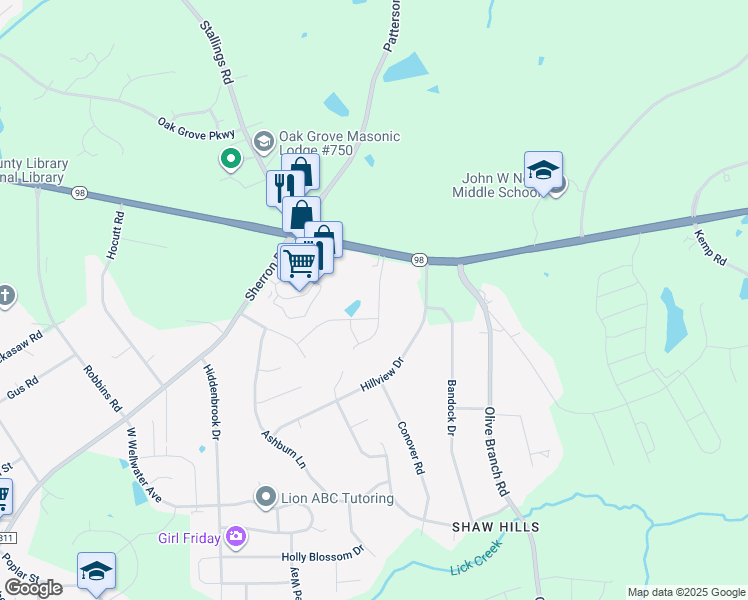 map of restaurants, bars, coffee shops, grocery stores, and more near 1050 Arbor Edge Lane in Durham