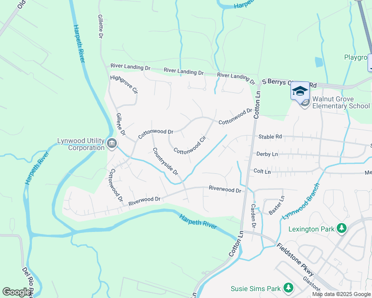 map of restaurants, bars, coffee shops, grocery stores, and more near 120 Cottonwood Circle in Franklin