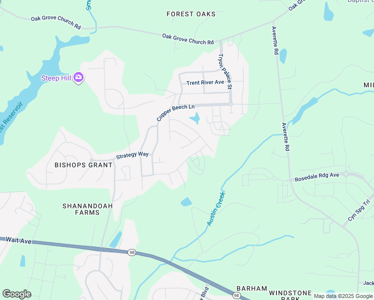 map of restaurants, bars, coffee shops, grocery stores, and more near in Wake Forest