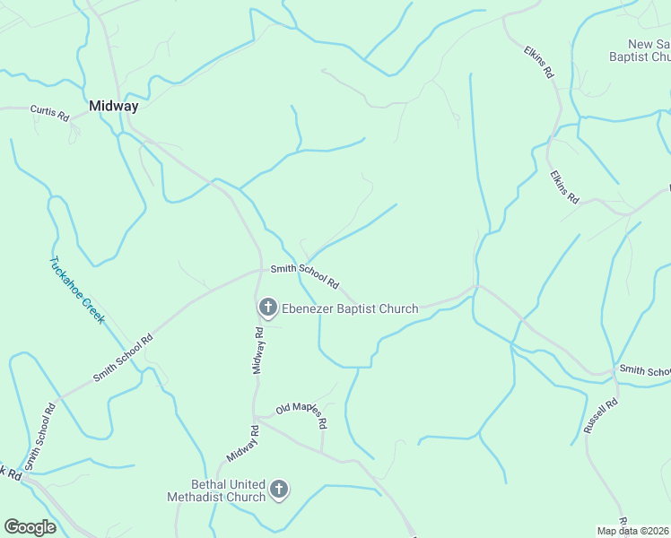map of restaurants, bars, coffee shops, grocery stores, and more near 2117 Smith School Road in Strawberry Plains