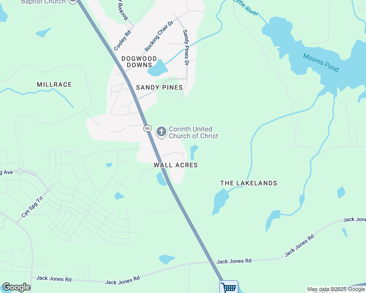 map of restaurants, bars, coffee shops, grocery stores, and more near 7818 Zebulon Road in Youngsville