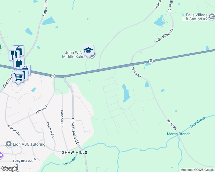 map of restaurants, bars, coffee shops, grocery stores, and more near 5432 Wake Forest Highway in Durham