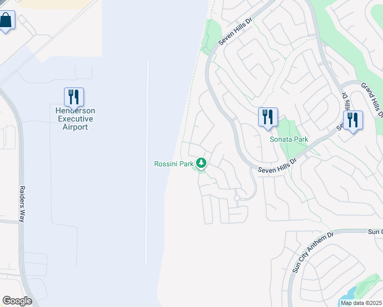 map of restaurants, bars, coffee shops, grocery stores, and more near 1484 Morning Crescent Street in Henderson