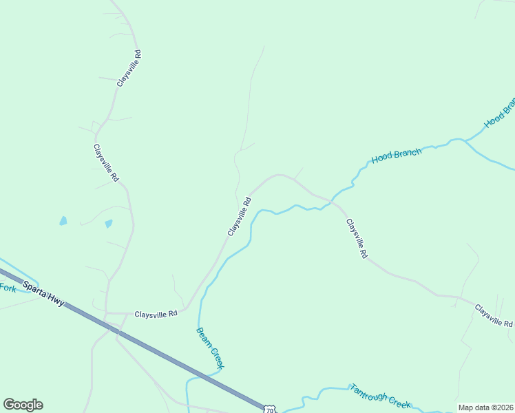 map of restaurants, bars, coffee shops, grocery stores, and more near 1639 Claysville Road in Crossville