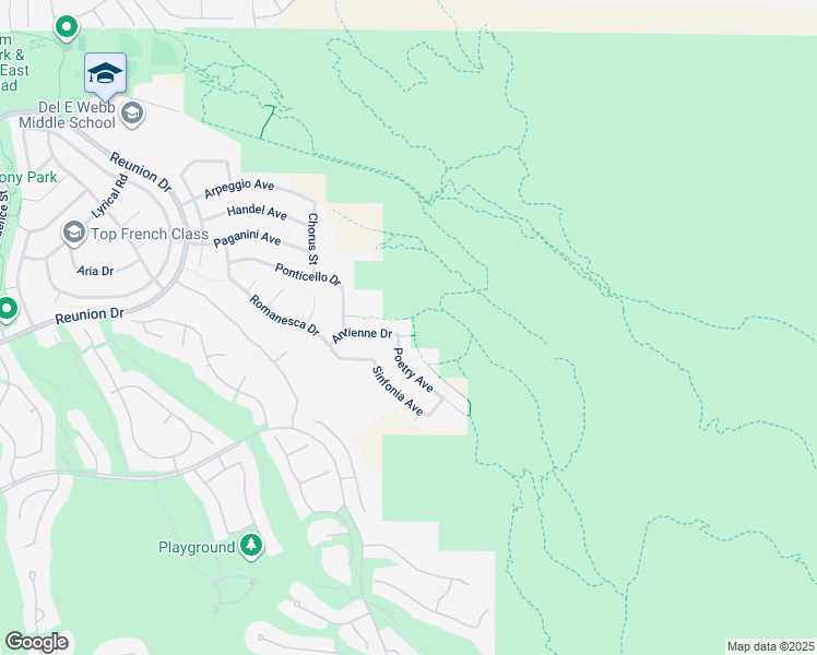 map of restaurants, bars, coffee shops, grocery stores, and more near 2064 Poetry Avenue in Henderson