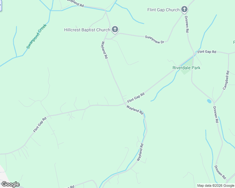 map of restaurants, bars, coffee shops, grocery stores, and more near 2317 Wayland Road in Knoxville