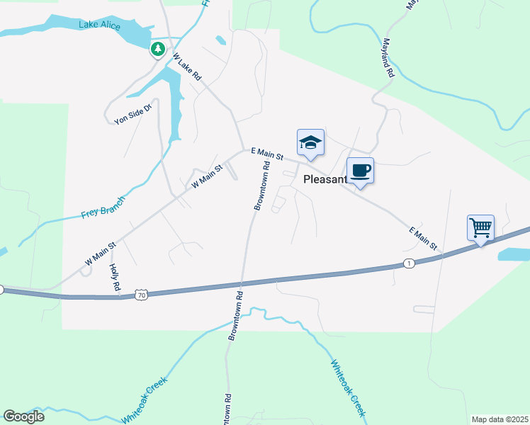 map of restaurants, bars, coffee shops, grocery stores, and more near 169 Heritage Circle in Crossville