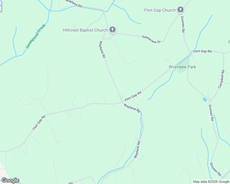 map of restaurants, bars, coffee shops, grocery stores, and more near 2317 Wayland Road in Knoxville