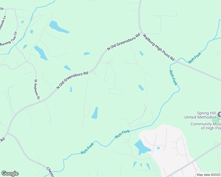 map of restaurants, bars, coffee shops, grocery stores, and more near 422 Cecil Farm Road in High Point