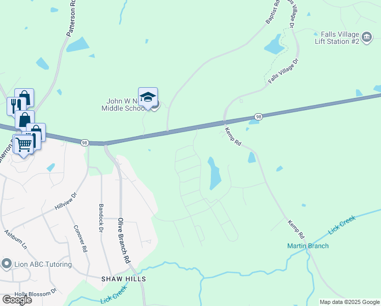 map of restaurants, bars, coffee shops, grocery stores, and more near 5432 Wake Forest Highway in Durham