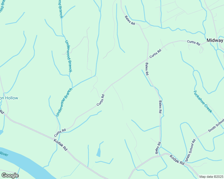 map of restaurants, bars, coffee shops, grocery stores, and more near 8628 Curtis Road in Knoxville